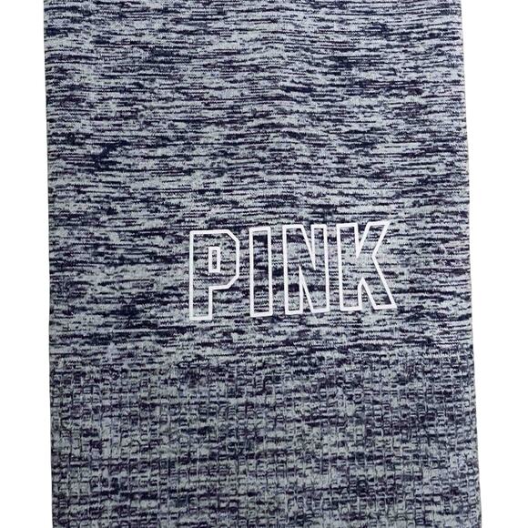 PINK Victoria’s Secret Active Long Sleeve Heather Blue Crop Top Size XL - Picture 3 of 7